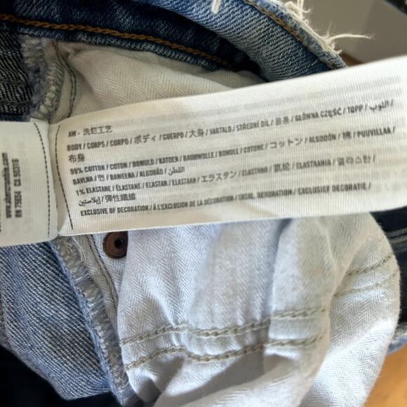 Abercrombie & Fitch '90s Straight Ultra High Rise Jeans Size 27/4R Distressed - Picture 8 of 9